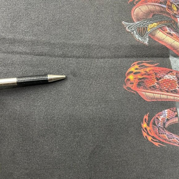 Vintage Harley Davidson Graphic Tee Mens Large Snake Dagger Serpent Pittsburgh - Picture 7 of 13